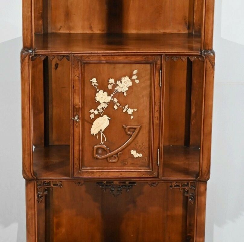 photo vinterior Small Asian Cabinet Attributed To Viardot  2nd Part Of The 19th Century