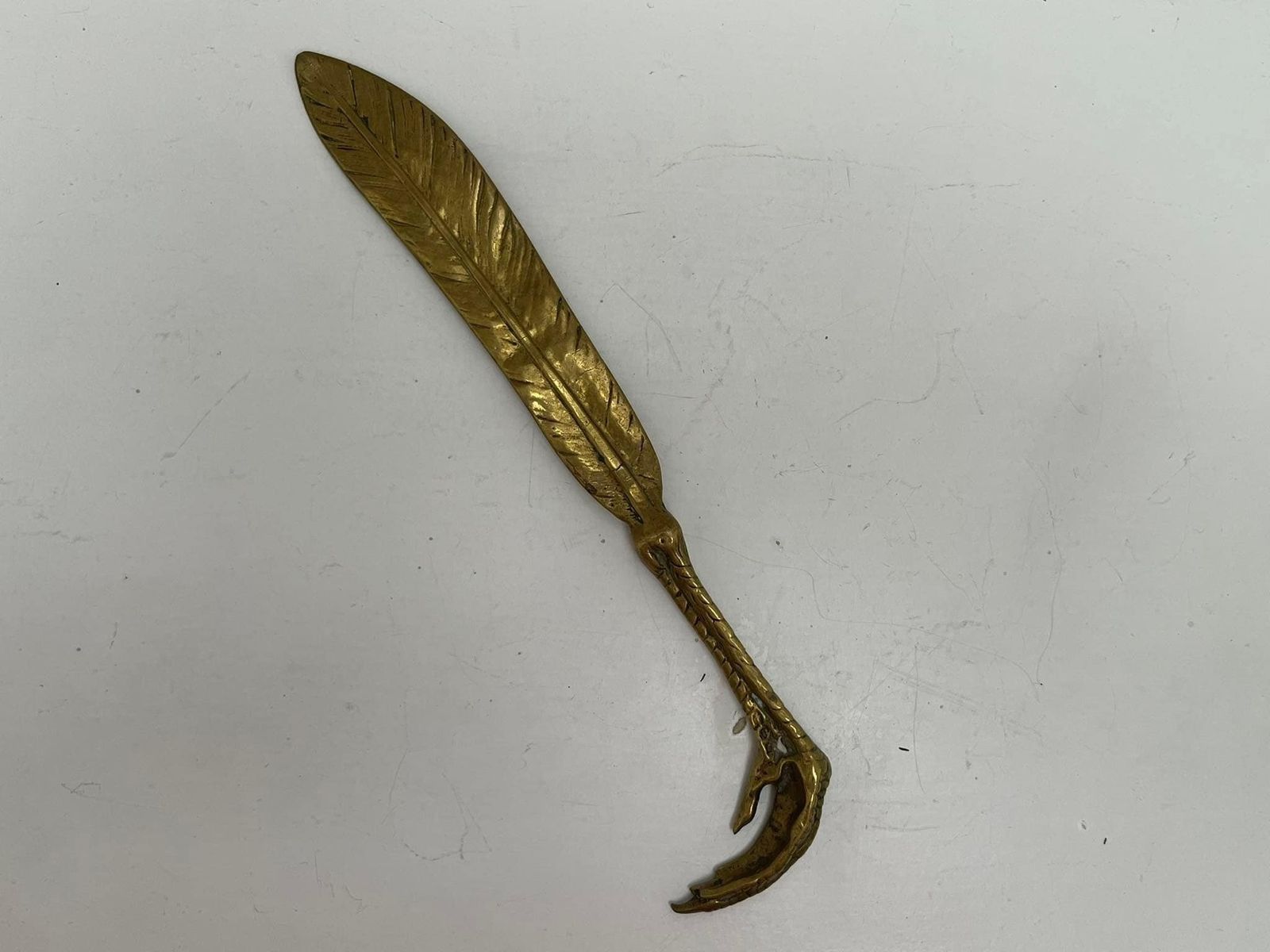 Letter Opener Weird Bronze Paper Cutter Knife Letter Opener Victorian Reedition Gift For Him Desk Accessories Antique Decor Gift For Him photo 154.0
