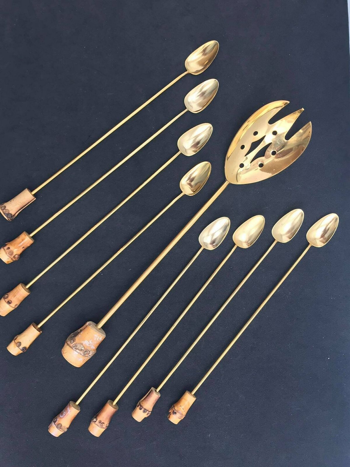 Bar Stirrers Spoons Cocktail Champagne Sticks Set Of 8 Gold Plated Bar Tools Bar Cart Accessories Bartender Mixing Tools Gift For Him photo buy