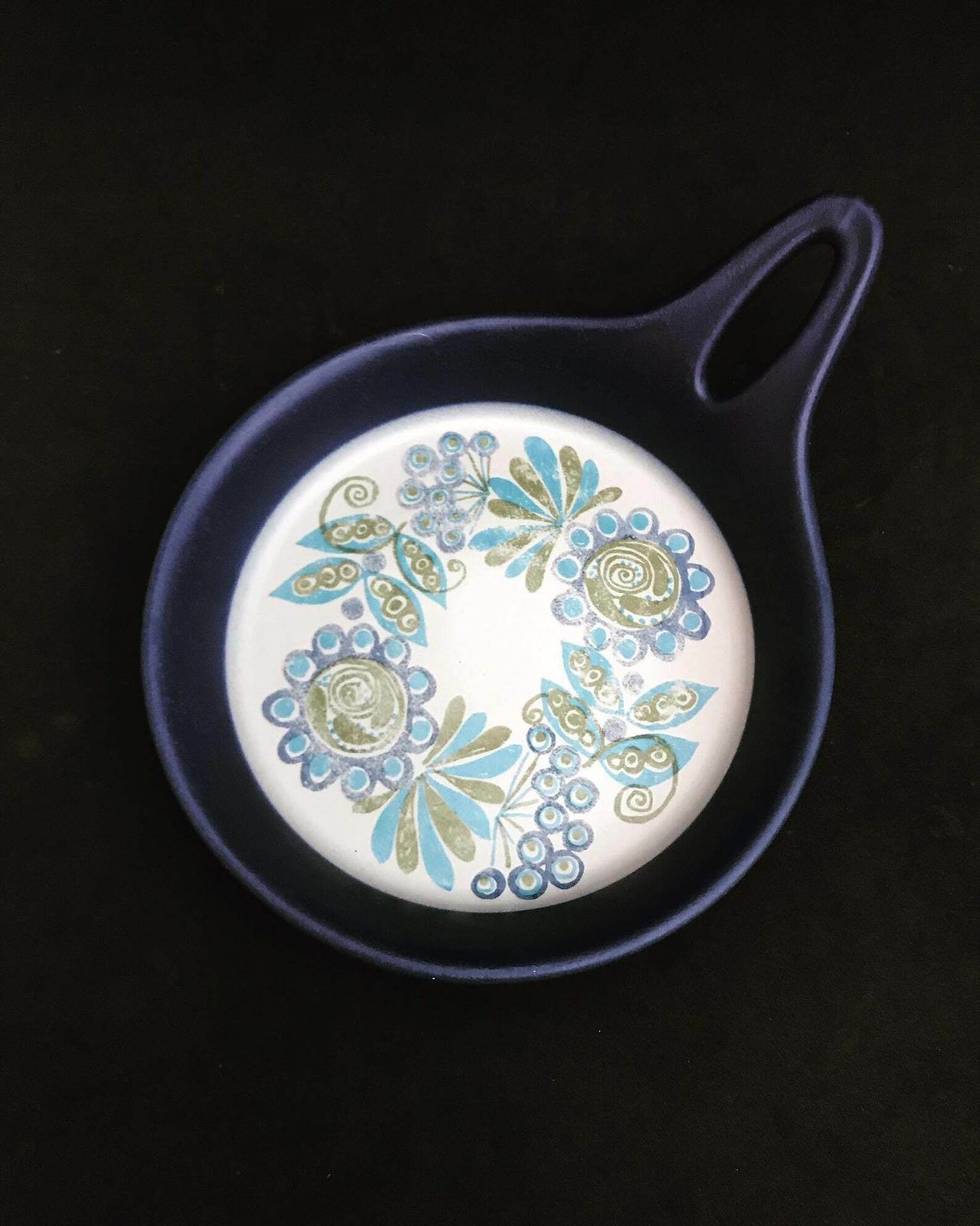Figgjo Flint Small Saucepan With Handle Turi Gramstad Oliver, Tor Viking Pattern Sauce Pot, Butter Warmer Scandinavian Design Kitchen Tools