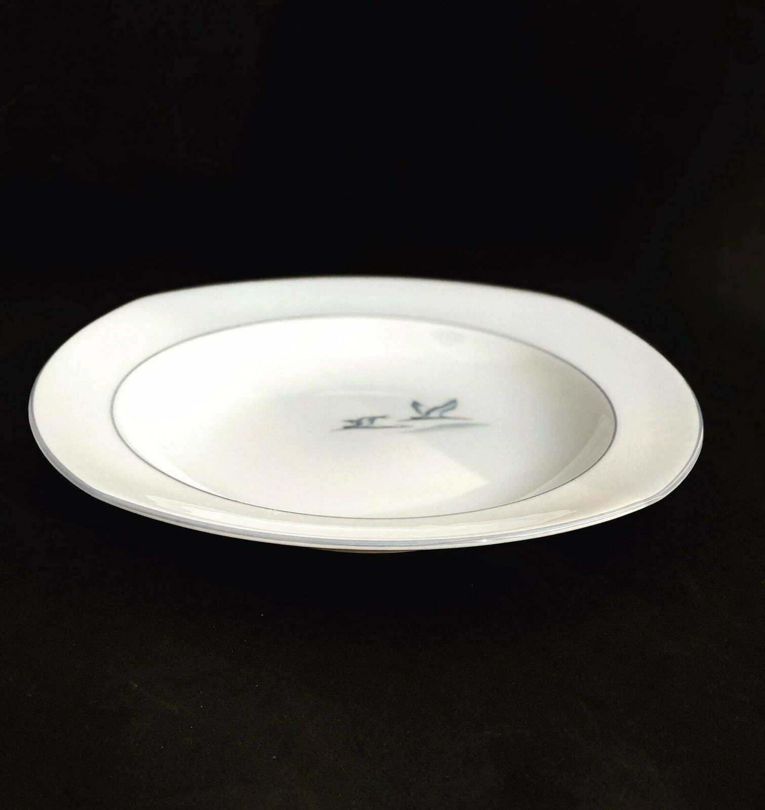 6 Soup Pasta Plates Porcelain Winterling Marktleuthen Spülmaschinenfest Bavaria Vintage Rare Replacemnt Birds Beachside Coast Kitchen