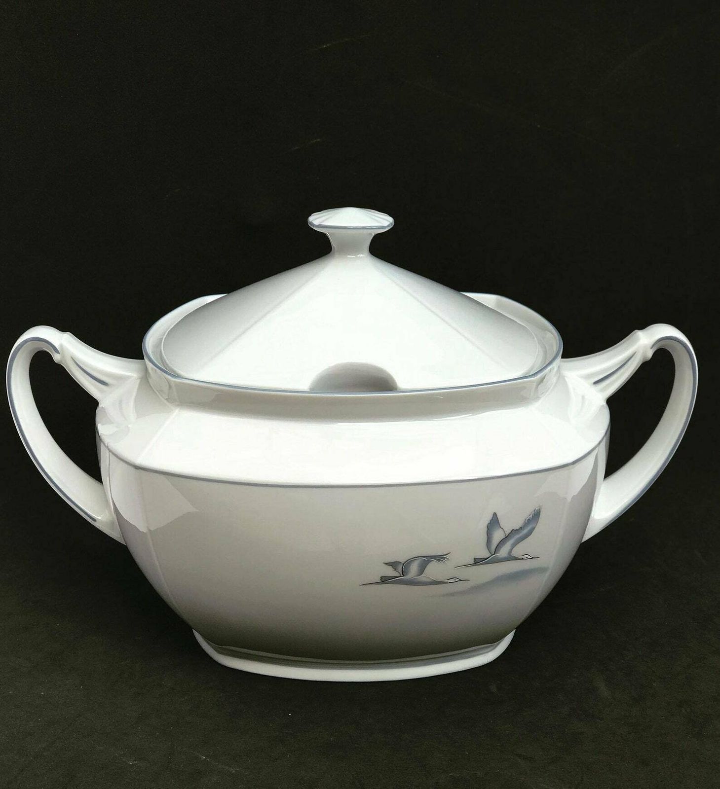 Soup Tureen Porcelain Winterling Marktleuthen Spülmaschinenfest Bavaria Vintage Rare Replacemnt Birds Pattern Beachside Coast Kitchen