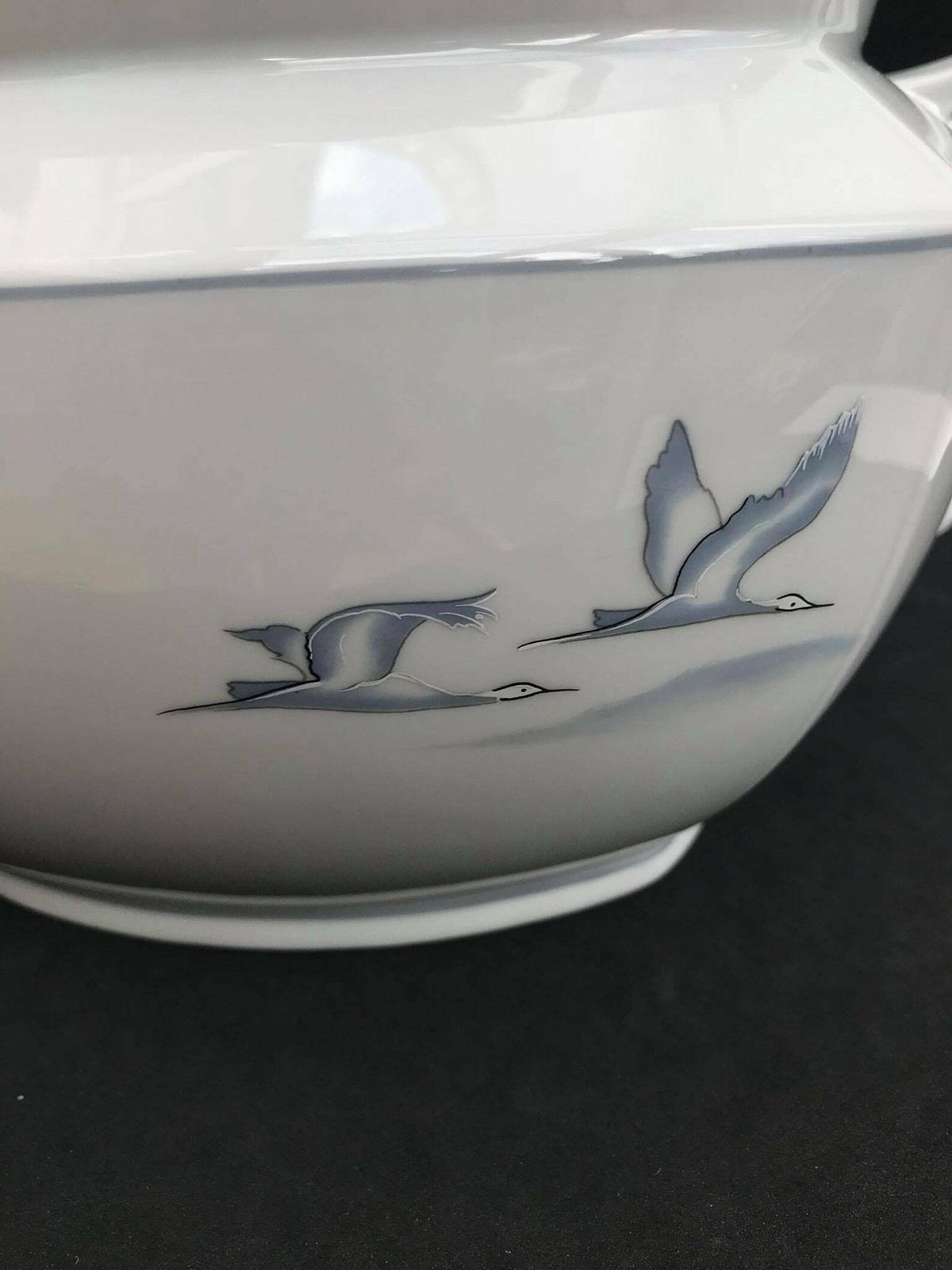 Soup Tureen Porcelain Winterling Marktleuthen Spülmaschinenfest Bavaria Vintage Rare Replacemnt Birds Pattern Beachside Coast Kitchen photo vintage