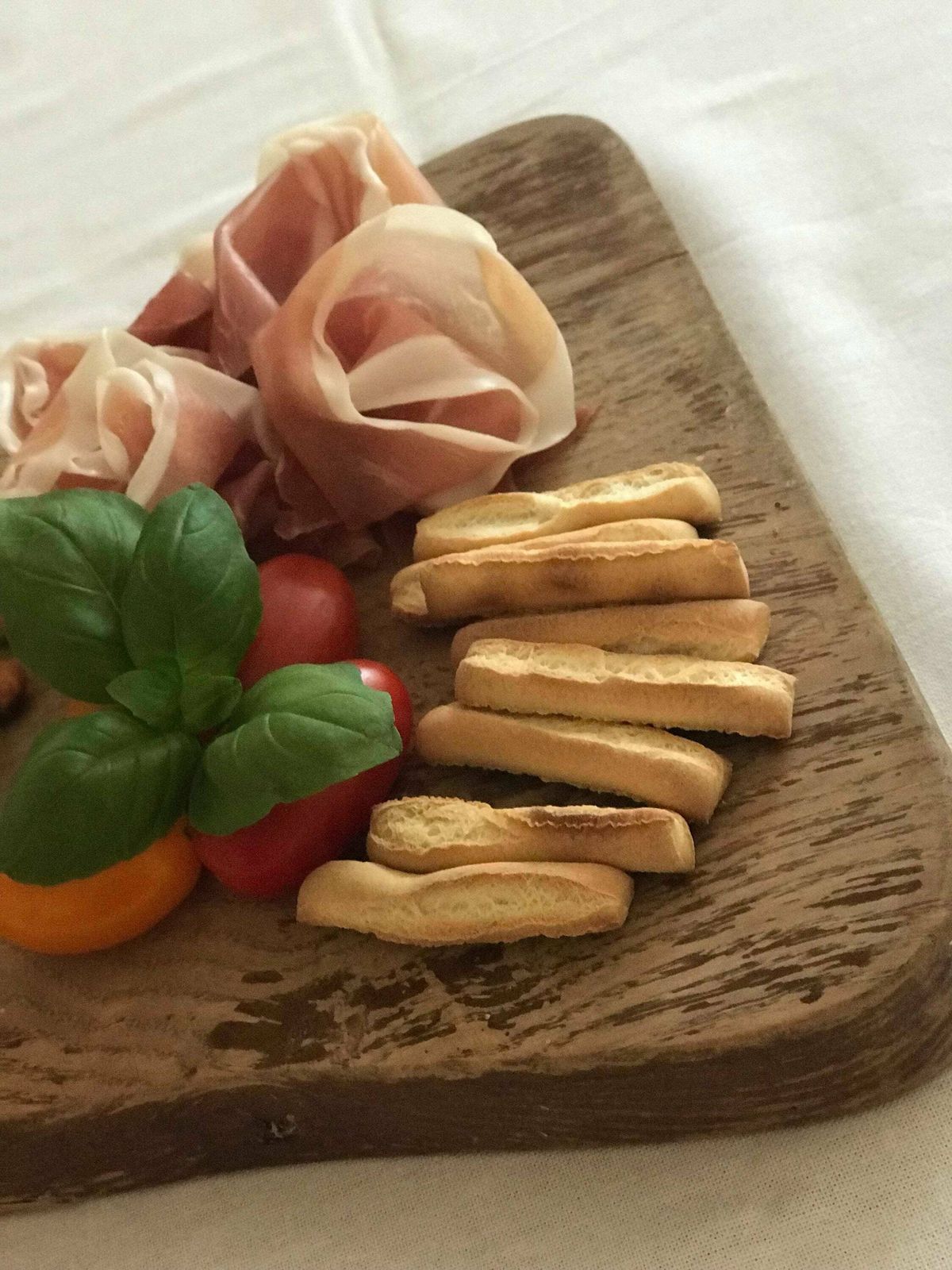 Vintage Thick Wooden Cutting Board Charcuterie Platter Cheese Appetizer Plate Photography Props Display Bread Chopping Bread Block Ham photo vintage