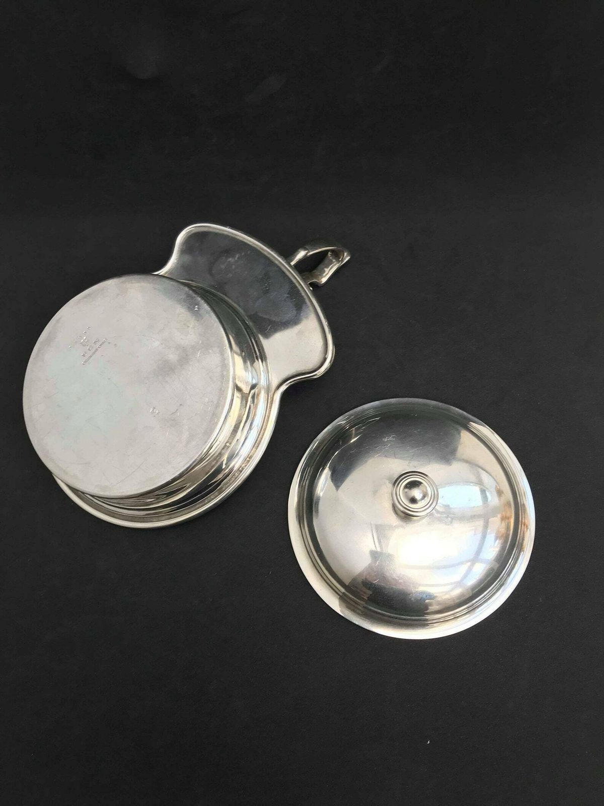 Antique Serving Dish With Lid Covered Pot Jam Pot Elkington And Company, Marked On Base E& Co. Mark Of 1917 Compote Dish Sauce Bowl photo buy