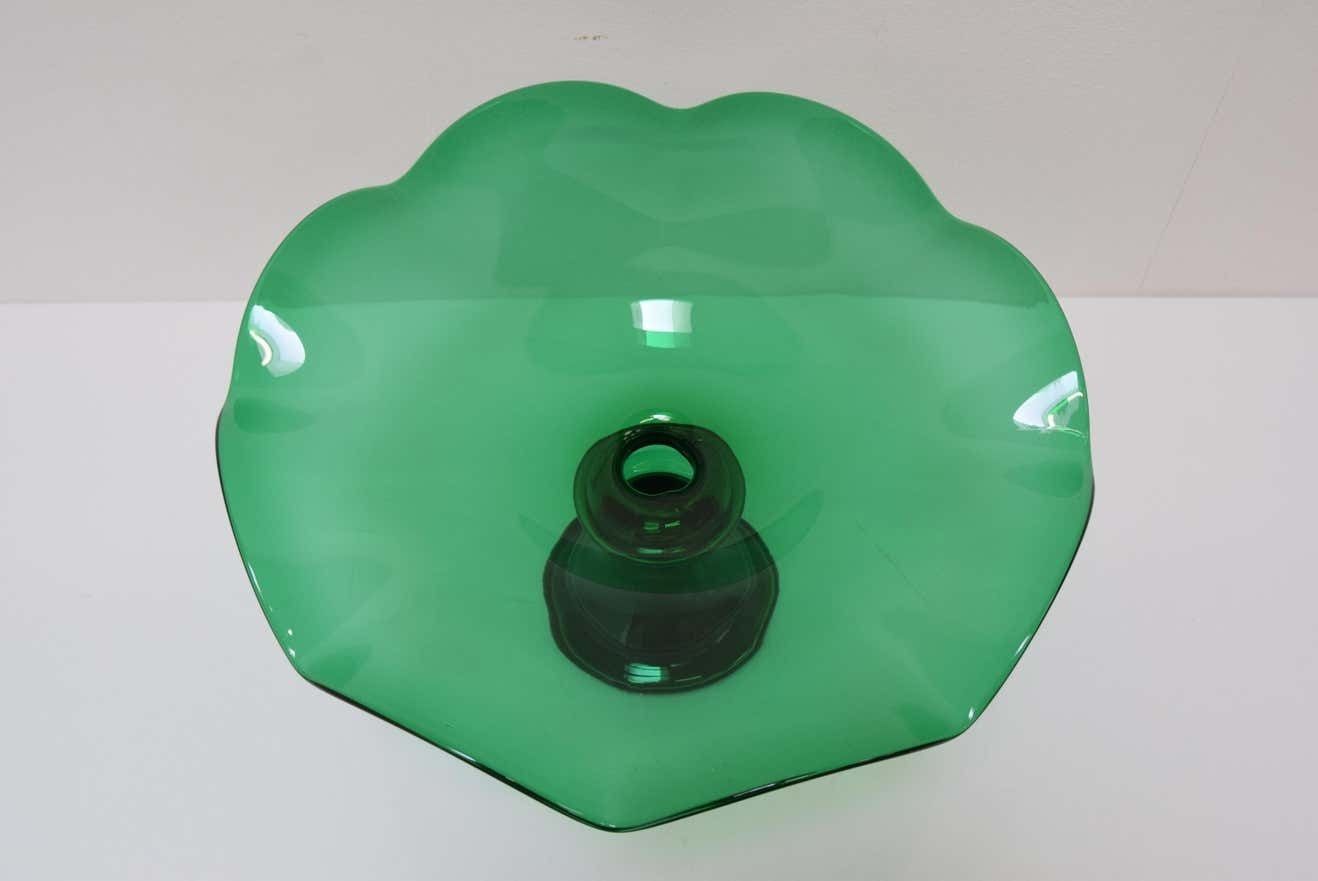 photo for sale Pair Of Art Glass Bowls, By Glasswork Novy Bor, 1930's.