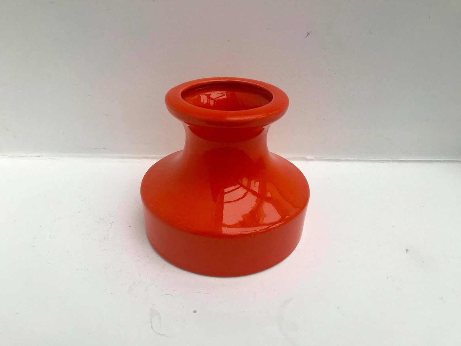 photo furniture Modernist Orange Ceramic Vase West Germany Mid Century Home Decor Mcm Glazed German Pottery Gift For Him 70s Home Decor Wedding Gift