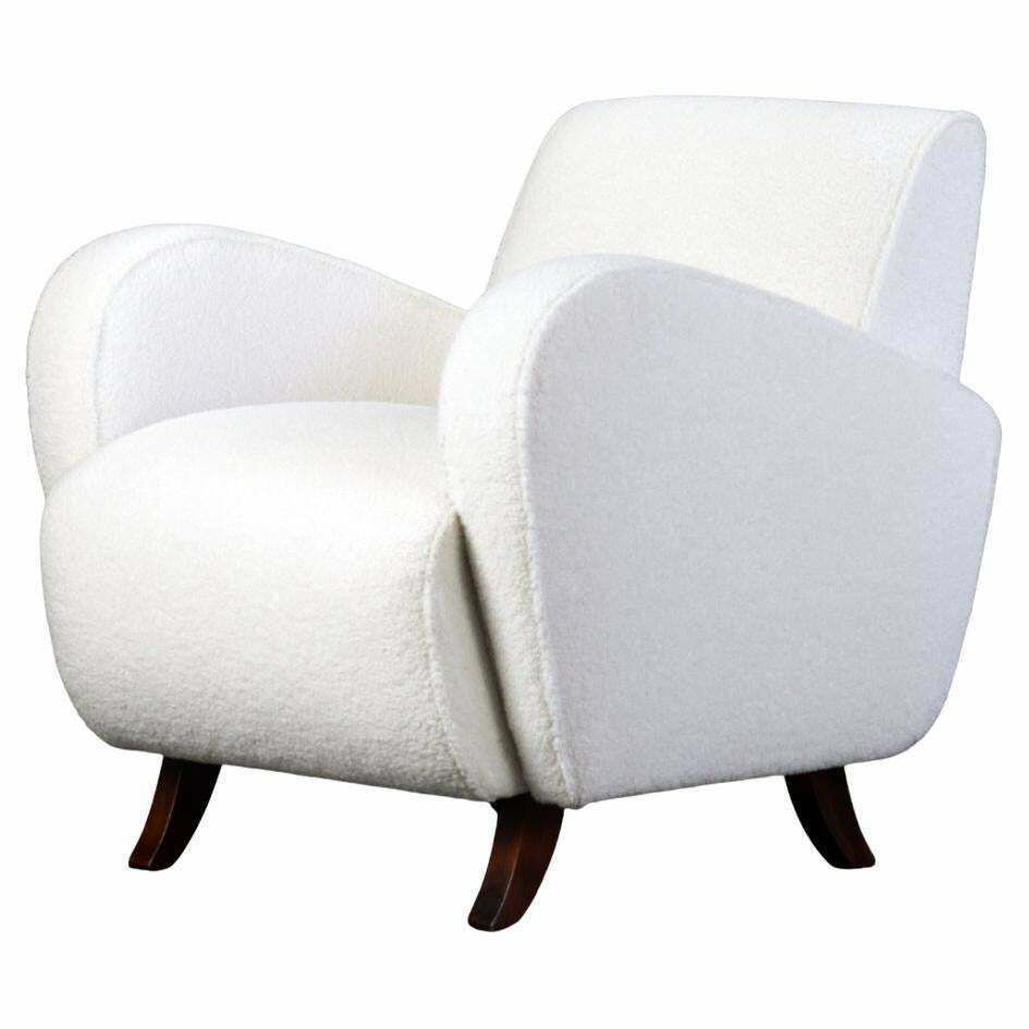 Art Deco Club Chair / Armchair H 282 By Jindrich Halabala For Up Závody 1930s