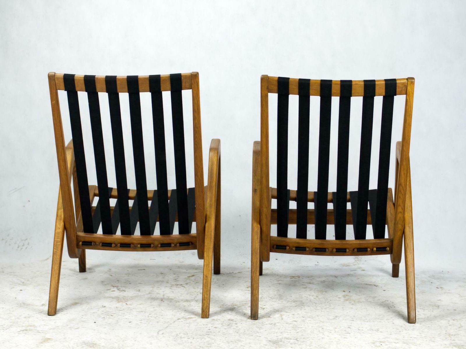 photo for sale Mid Century Armchairs / Easy Chairs By Jan Vanek For Uluv Czechoslovakia, 1950s