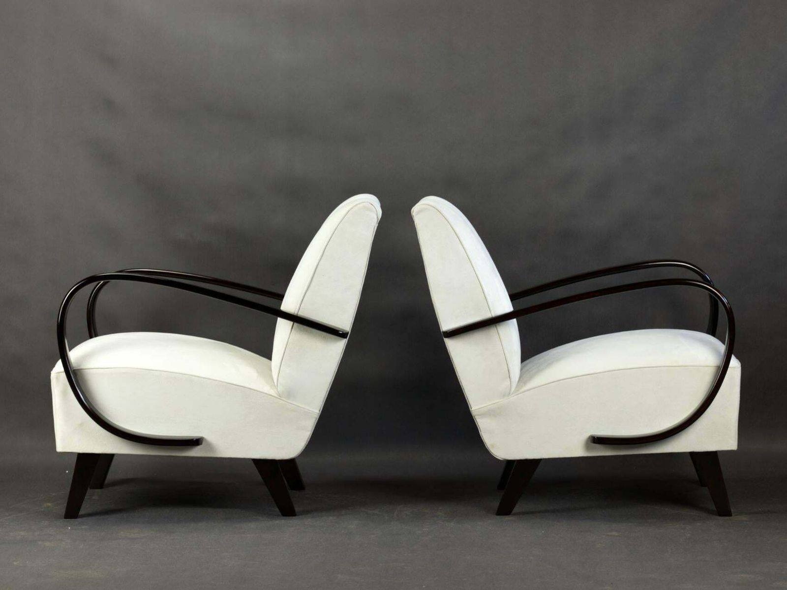 Pair Of Armchairs By Jindrich Halabala 1950s photo buy