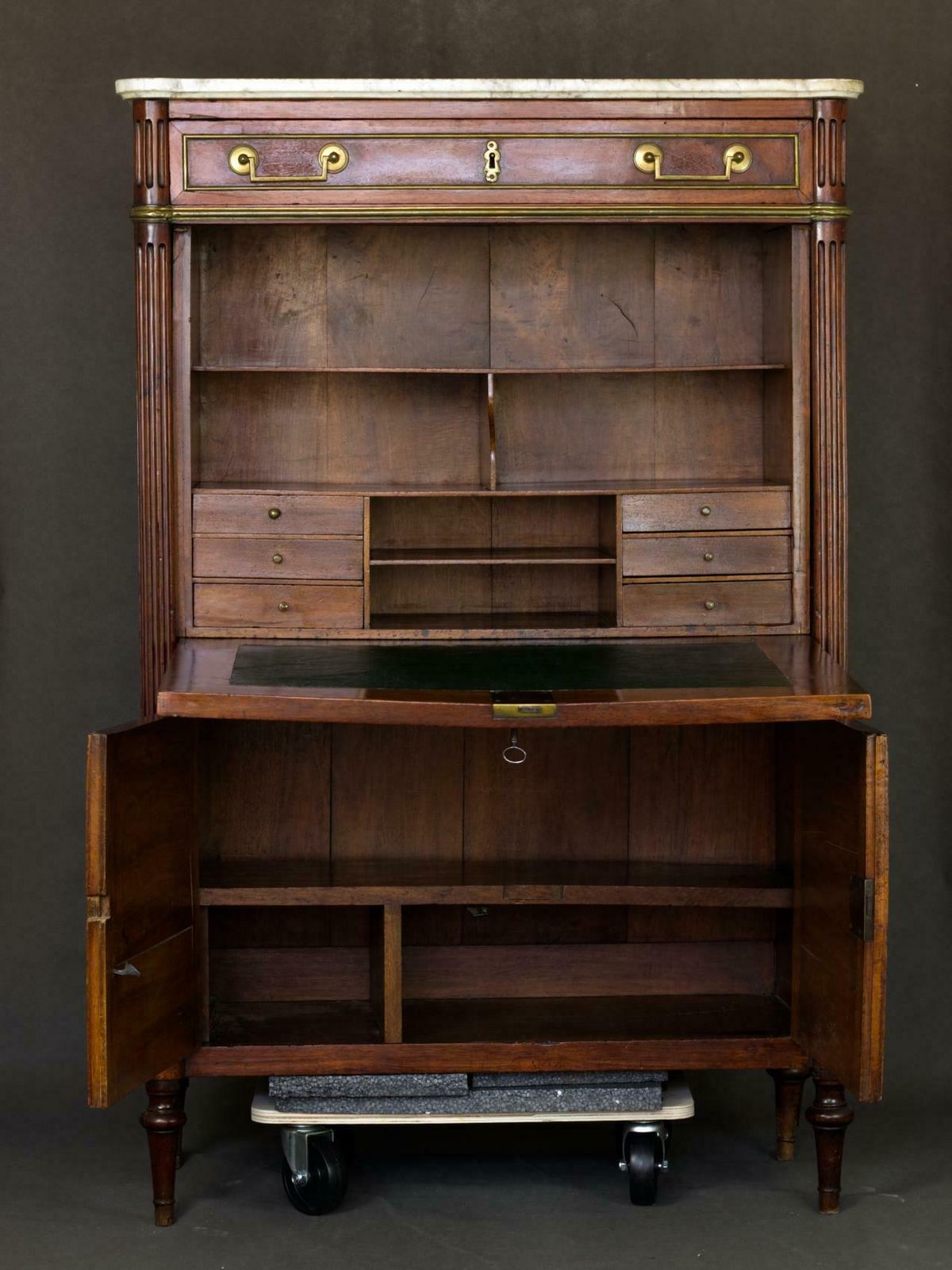 French Louis XVI Secretaire Abattant Secretary Desk Circa 1800 photo furniture