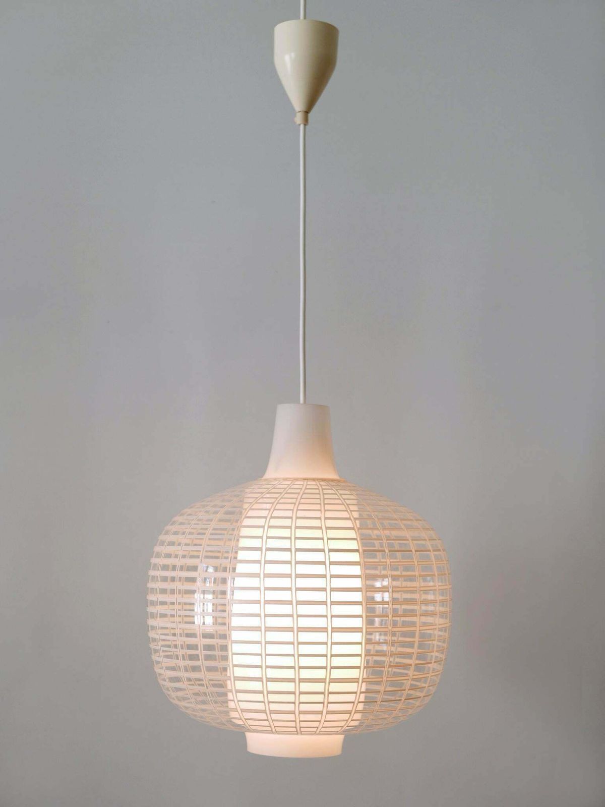 Rare Mid Century Modern Pendant Lamp Nervi By Aloys Ferdinand Gangkofner 1950s photo vinterior