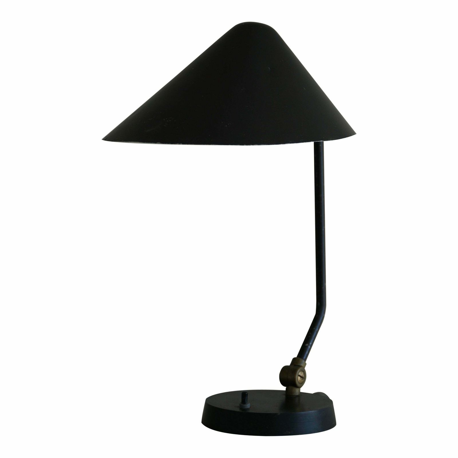 Danish Modern Adjustable Table Lamp In Metal, Made By Louis Poulsen, 1950s