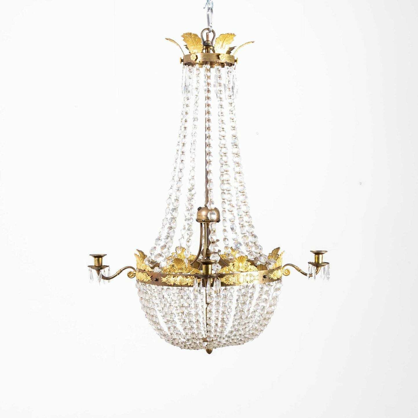 Chandelier With Crystals, France Circa 1830