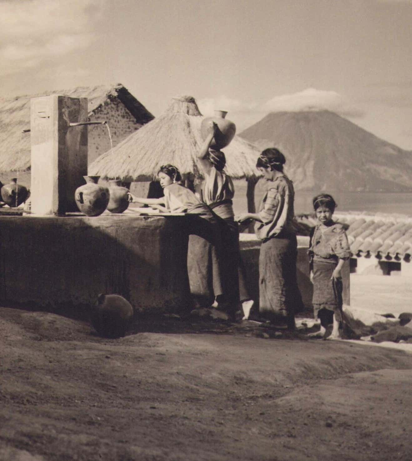 Hanna Seidel Guatemala, Village, People, Black And White Photograph, Circa 1960s,Circa 1960s photo furniture