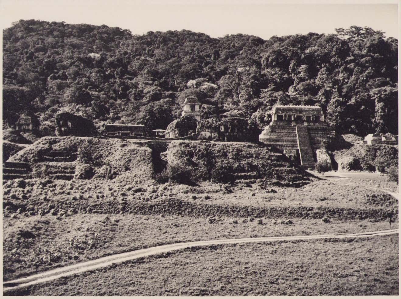 Hanna Seidel Ruins Maya Black And White Photograph, 1960s