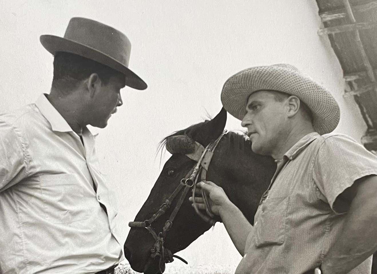 Hanna Seidel Colombian Farmer, Horse, Black And White Photograph, 1960s Circa 1960s photo furniture