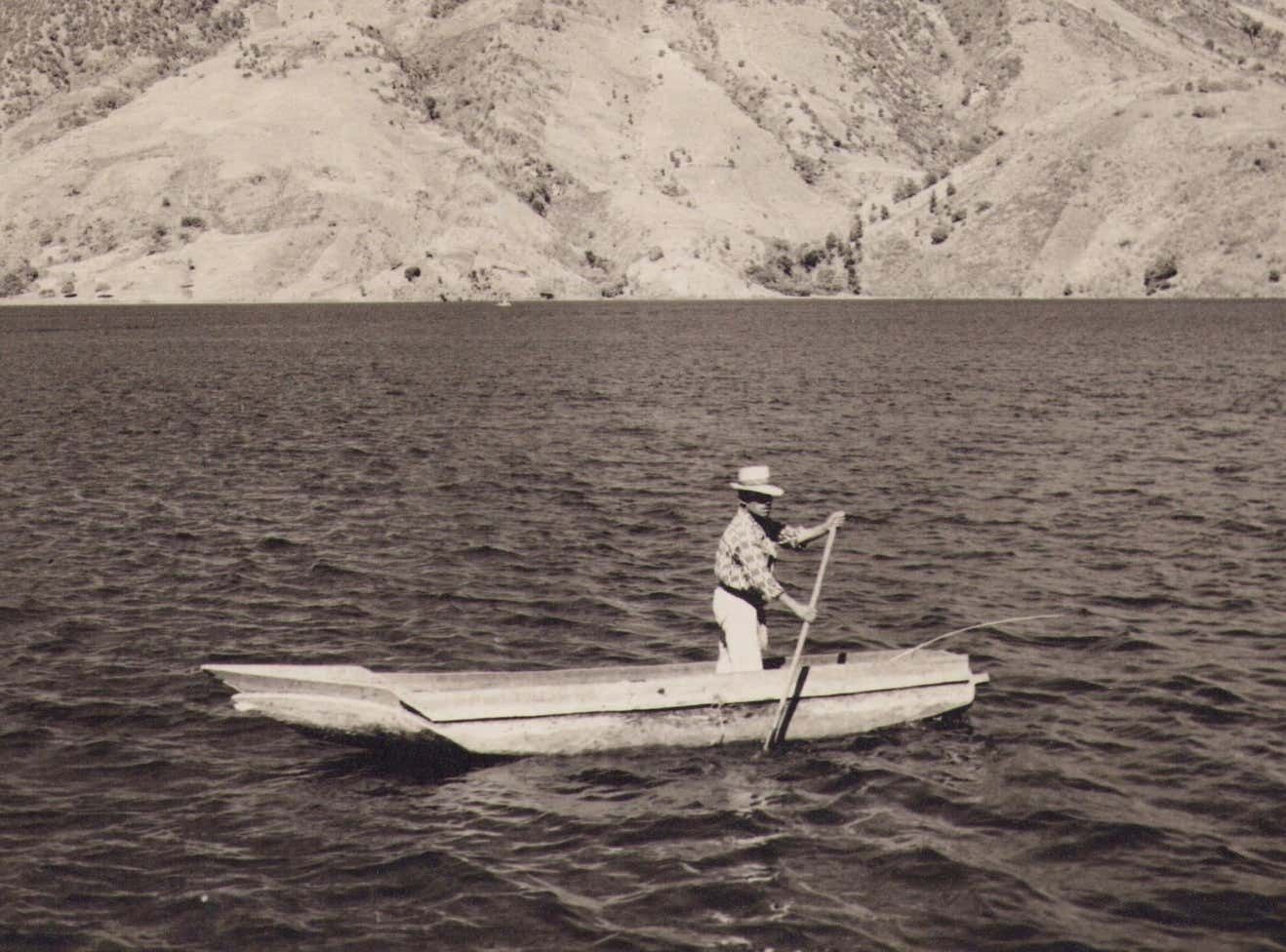 Guatemala, Lake, Black And White Photograph, Circa 1960s photo furniture