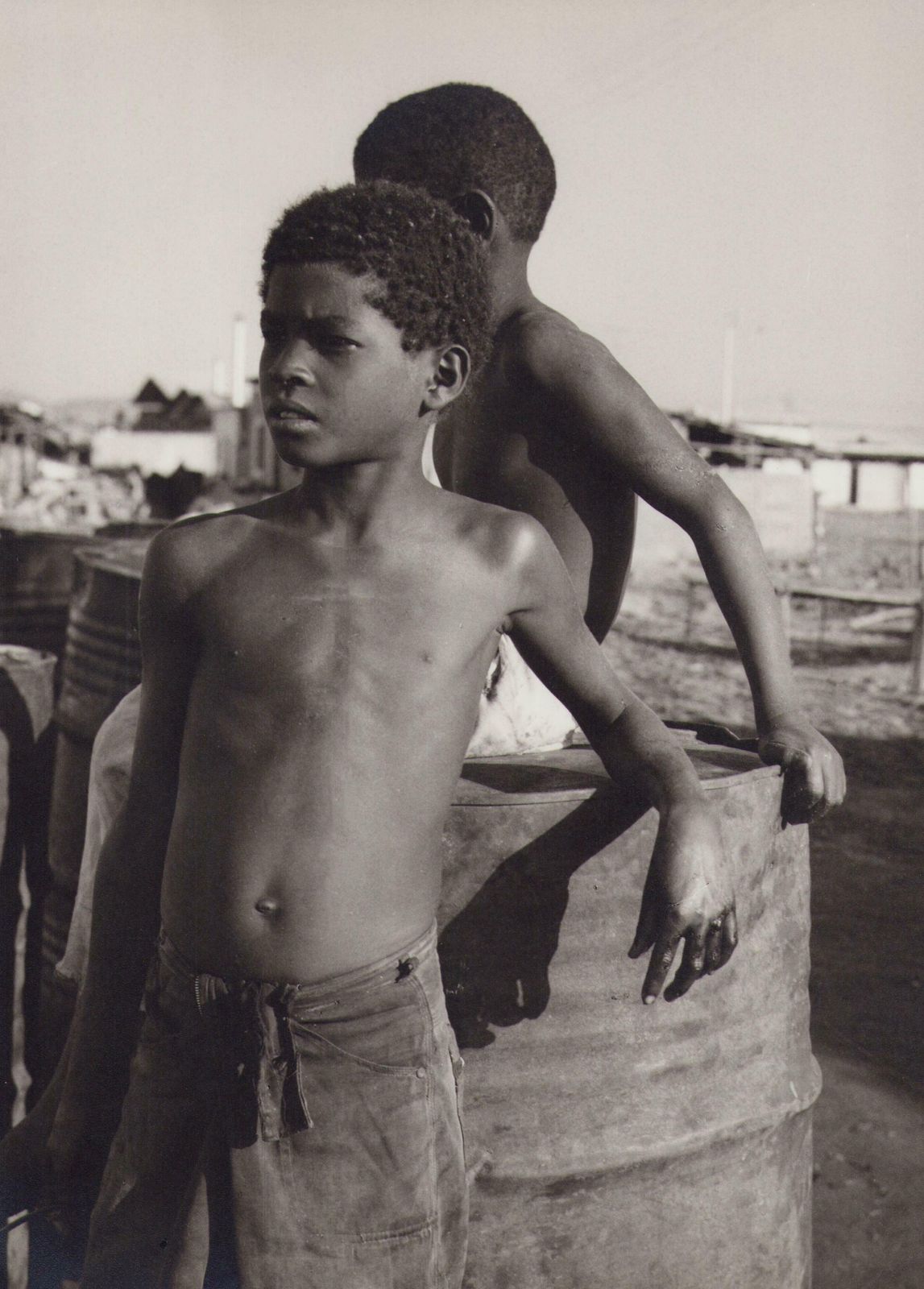Hanna Seidel Venezuela, Fishermen, Children, Black And White Photograph, 1960s,
