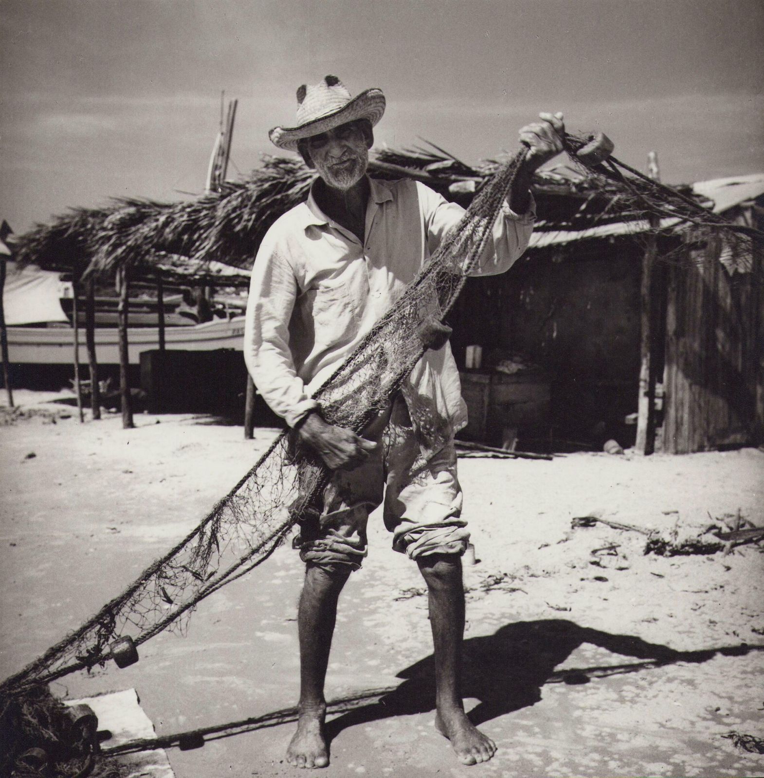 Hanna Seidel Venezuela, Fishermen, Black And White Photograph, 1960s,