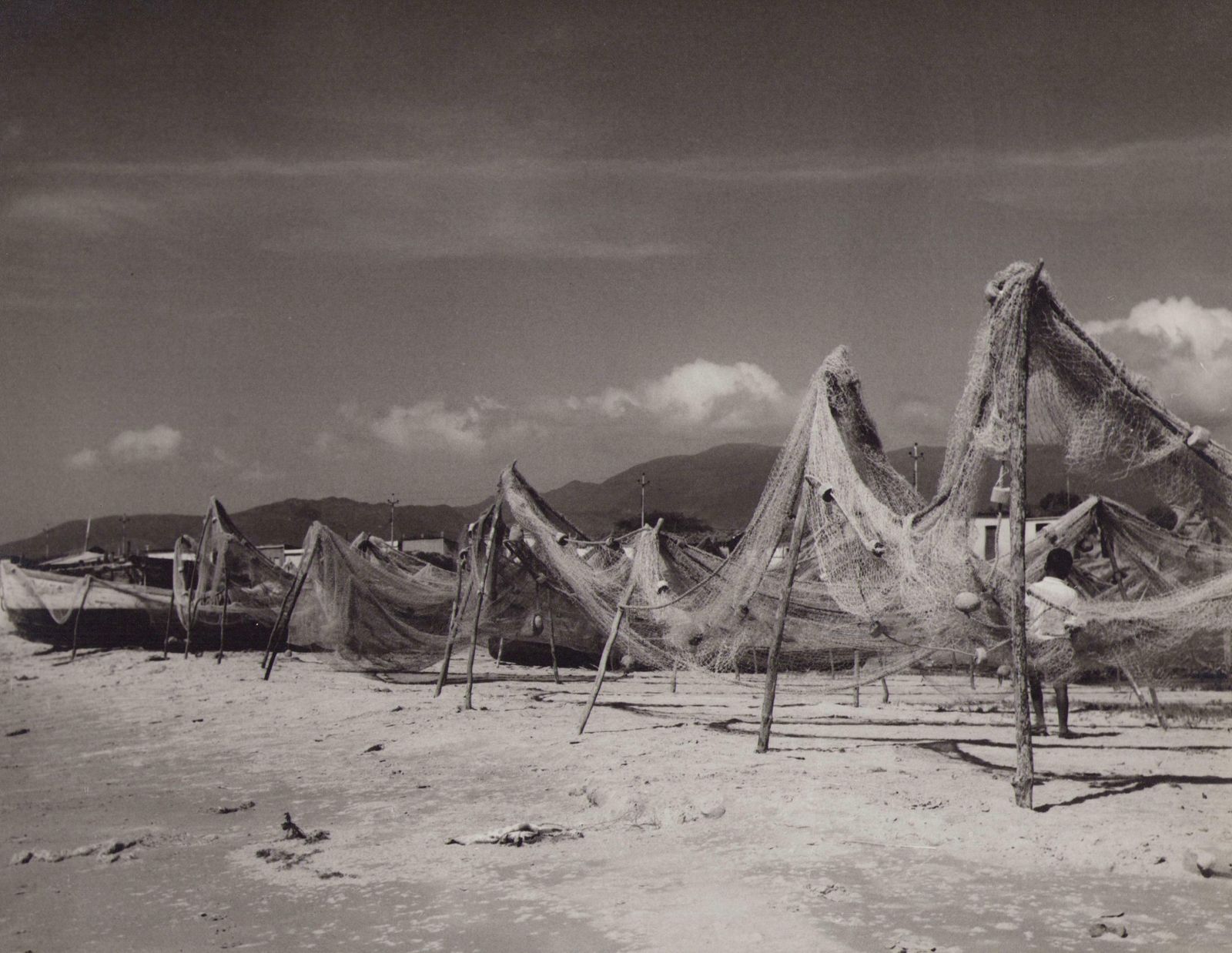 Hanna Seidel Venezuela, Beach, Black And White Photograph, 1960s,