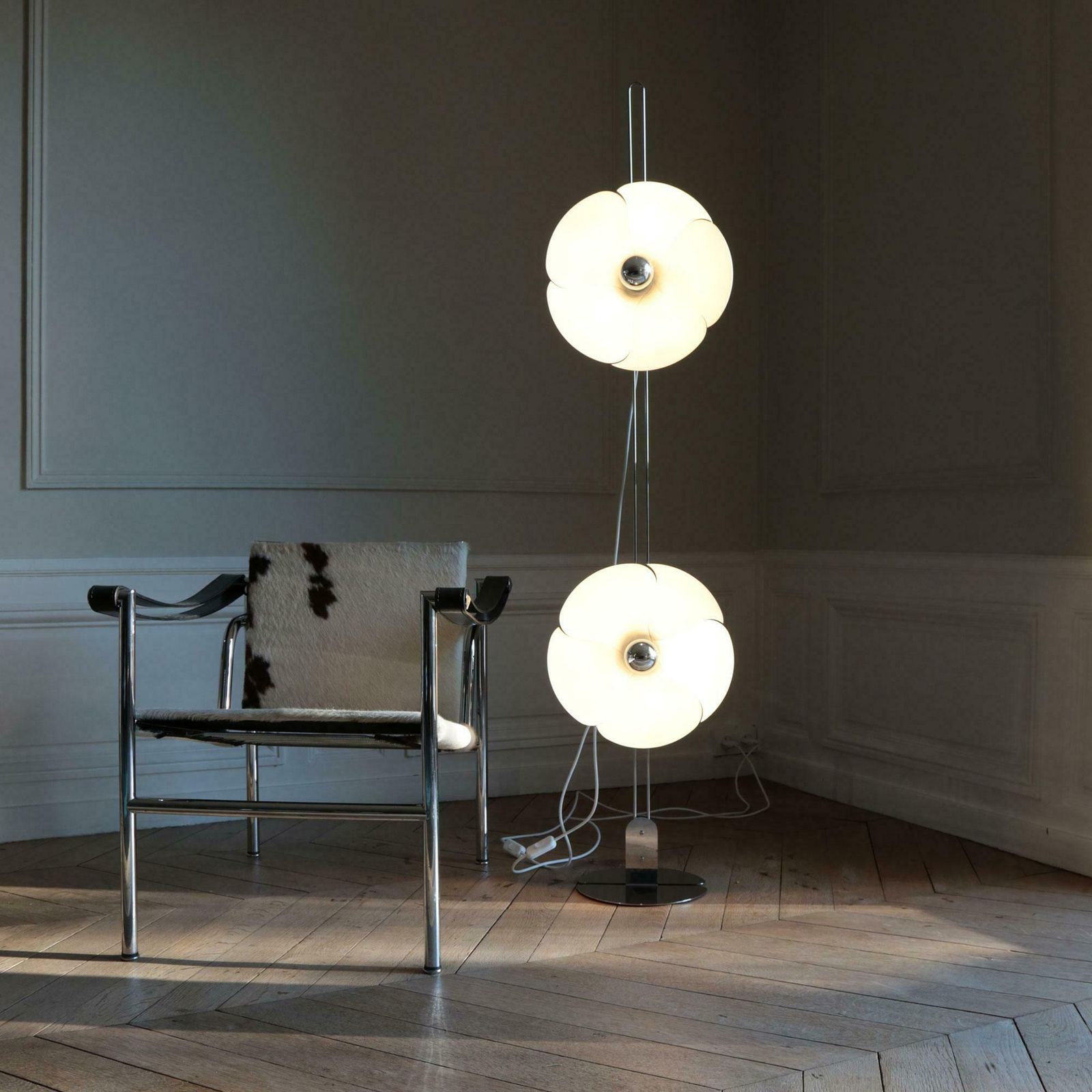 Olivier Mourgue 1968 Standing Lamp 'Double Flower' Delivery 7 Days. photo furniture