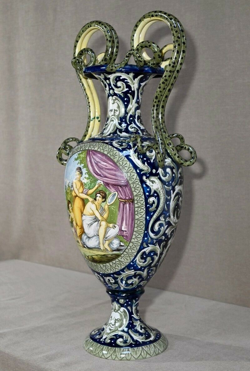Important Earthenware Vase, Renaissance Style   2nd Part Of The 19th Century photo Home Decor