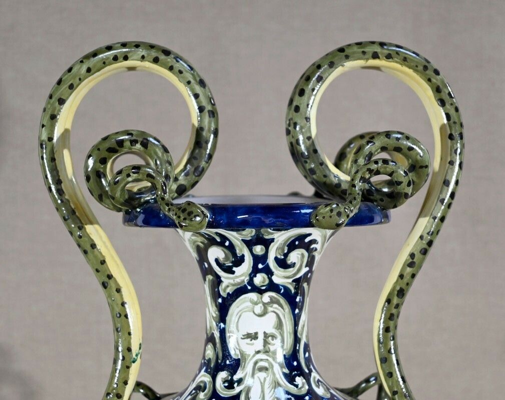 Important Earthenware Vase, Renaissance Style   2nd Part Of The 19th Century photo buy