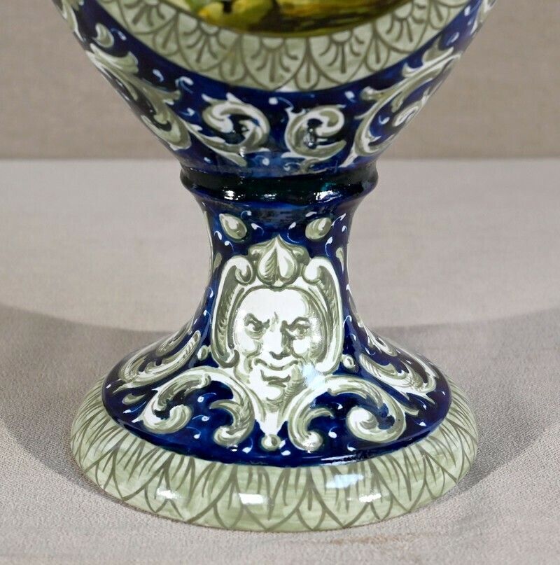 Home Decor Important Earthenware Vase, Renaissance Style   2nd Part Of The 19th Century photo