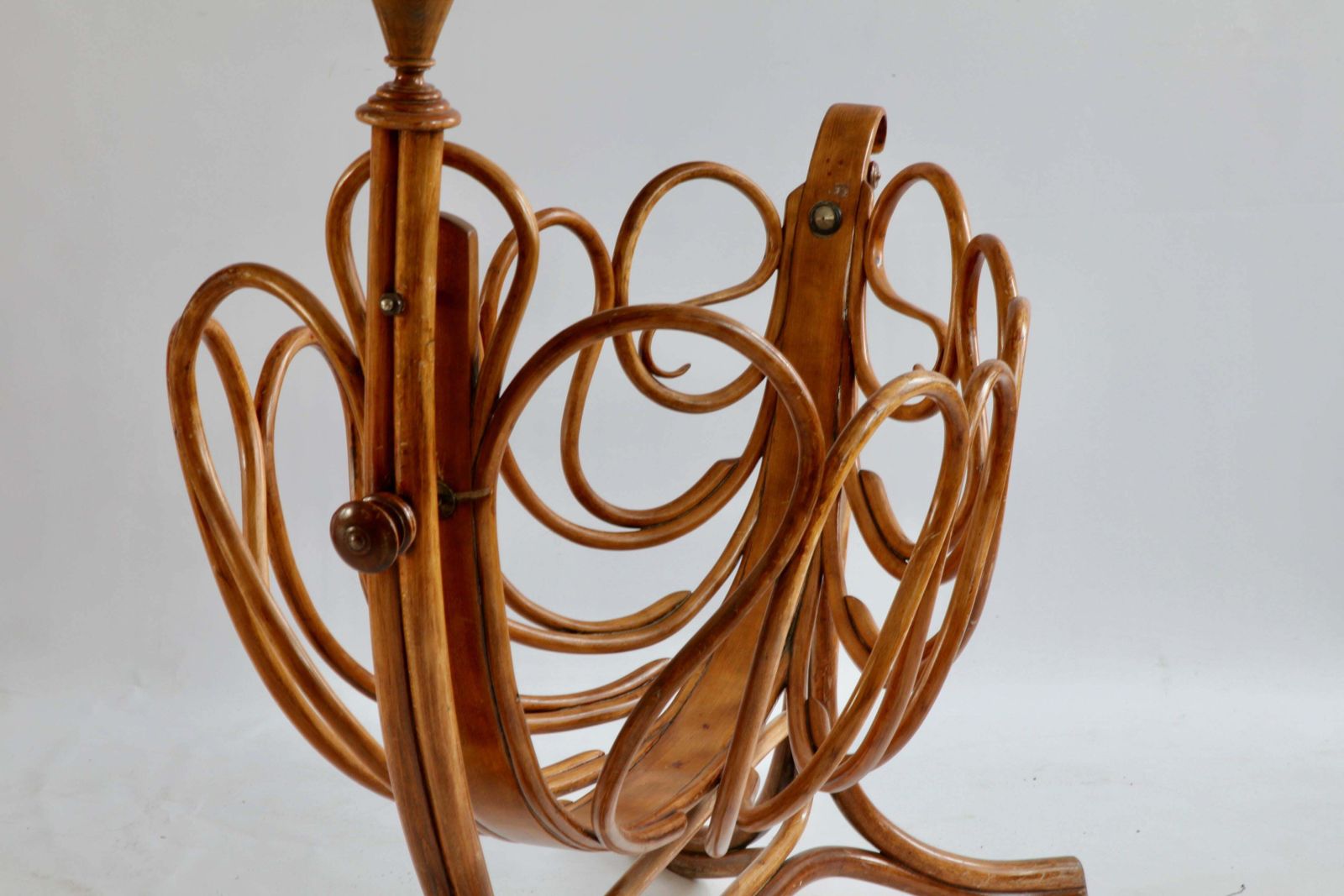 Rare French Bentwood Cradle In The Thonet Style, Late 19th Century photo for sale