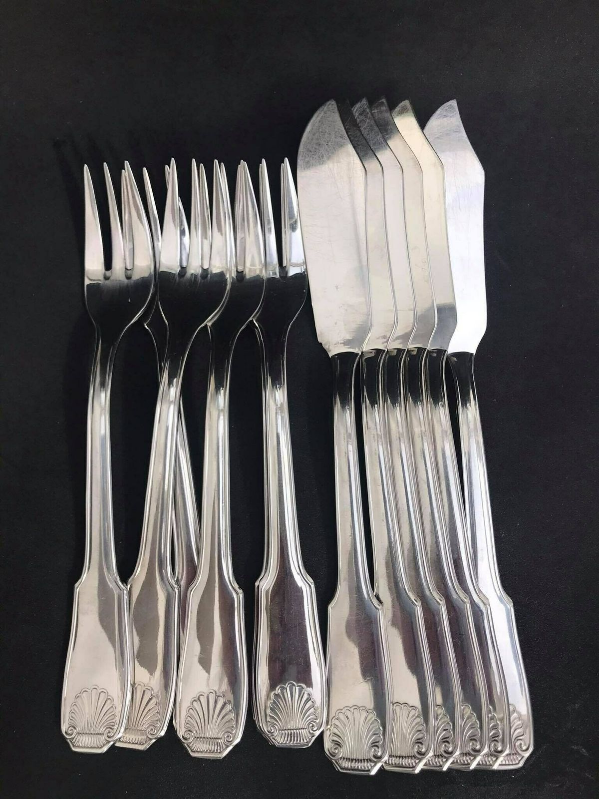 photo furniture Fish Cutlery Flatware Fork Knives Wmf Cromargan Stainless Steel Table Holiday Dinner Wedding Gift Seafood Cutlery Wedding Gift