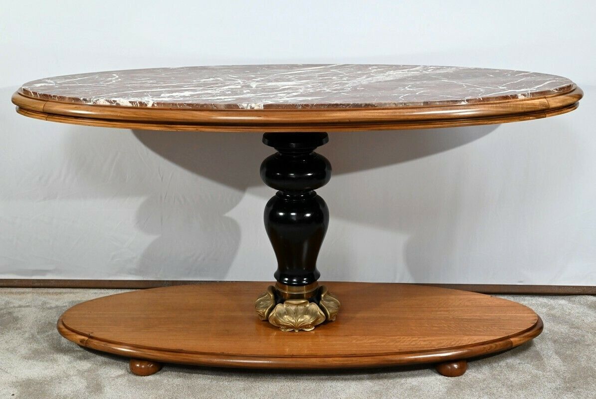 Important Center Table In Mahogany  Art Deco  Early 20th Century