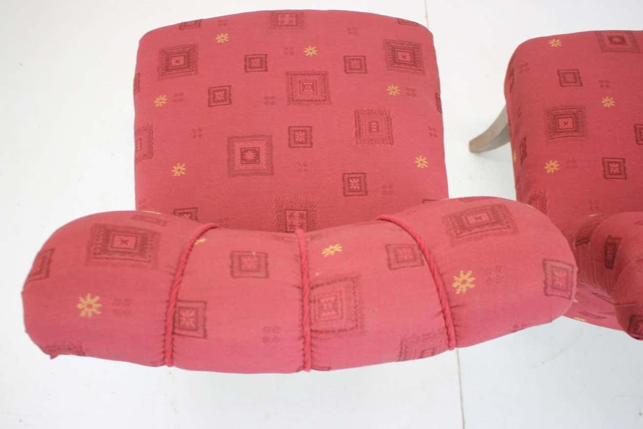 1940s Pair Of Art Deco Armchairs Czechoslovakia photo vinterior