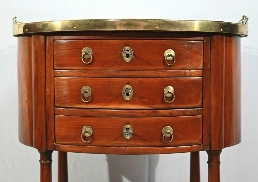 Tambour Mahogany Chiffonier Table Louis XVI Period  2nd Part Of The 18th Century photo buy