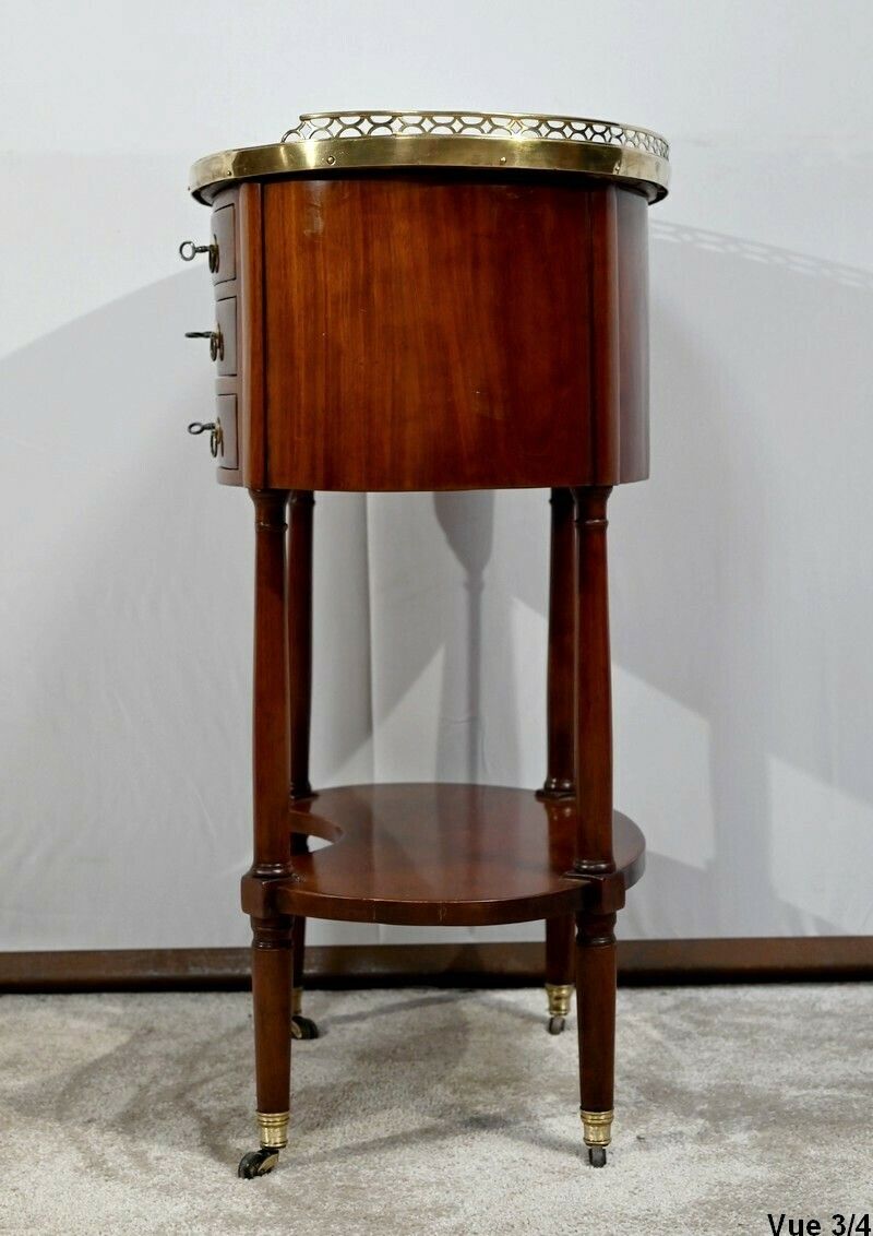 3380.46 Tambour Mahogany Chiffonier Table Louis XVI Period  2nd Part Of The 18th Century photo