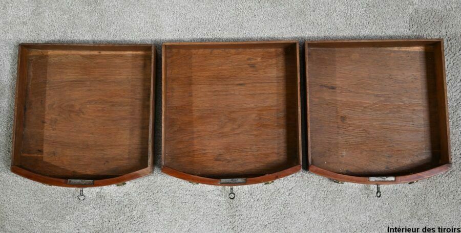 photo vintage Tambour Mahogany Chiffonier Table Louis XVI Period  2nd Part Of The 18th Century