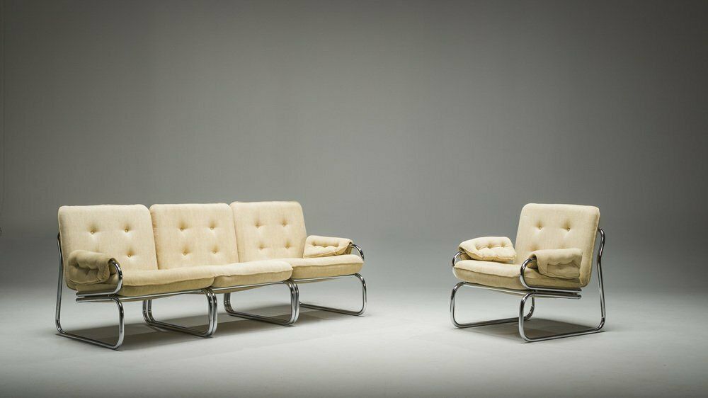 Three Seater Borkum Sofa & Lounge Chairs By Johan Bertil Häggström For Ikea, 1970s, Set Of 2 photo furniture