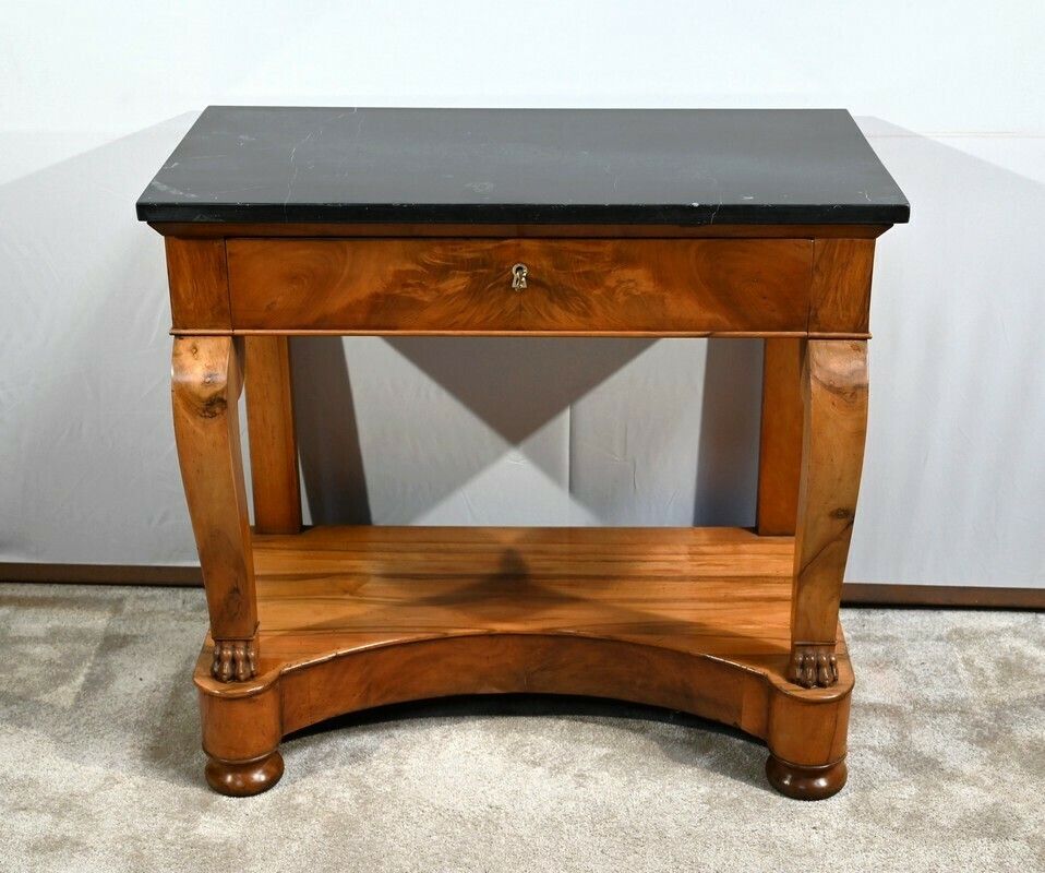 Small Walnut Property Console Restoration Period  Early 19th Century