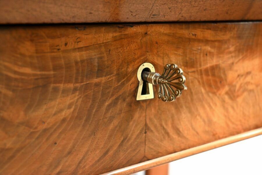 photo furniture Small Walnut Property Console Restoration Period  Early 19th Century