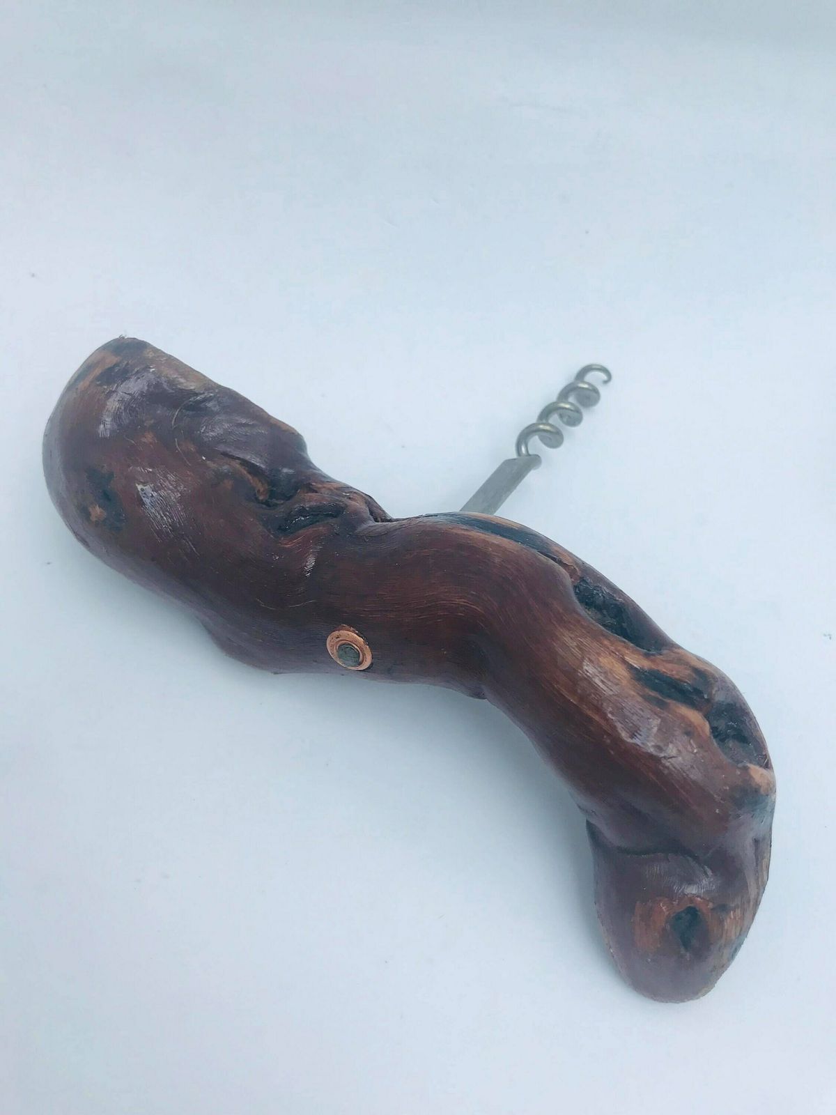 Corkscrew Bottle Opener Wine Bottle Set 3 Wooden Bar Accessories Mid Century Barwarebar Cart Decor Gift For Collector Scandinavian Bar Tool photo buy