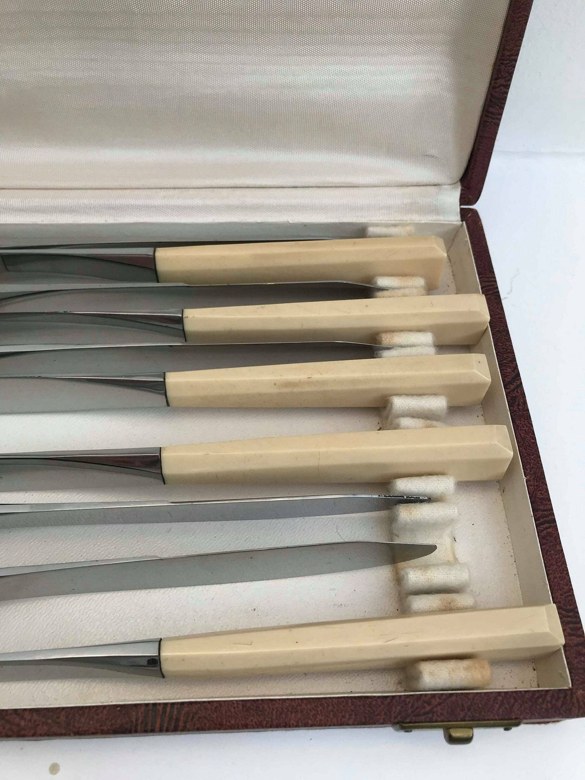Dinner Knives, Art Deco French Knife Set French Dinner Knife Set, 1930s Flatware, Lunch & Dinner Knives, Boxed Knife Set Stainless Steel photo buy