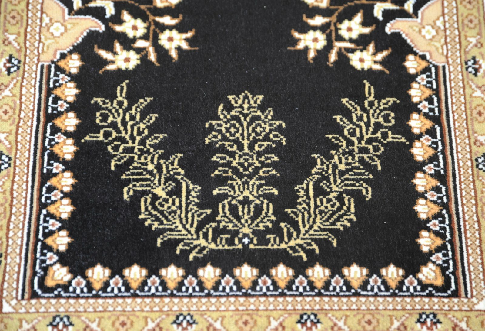 Fine Small Turkish Hereke Style Silk Rug photo vintage