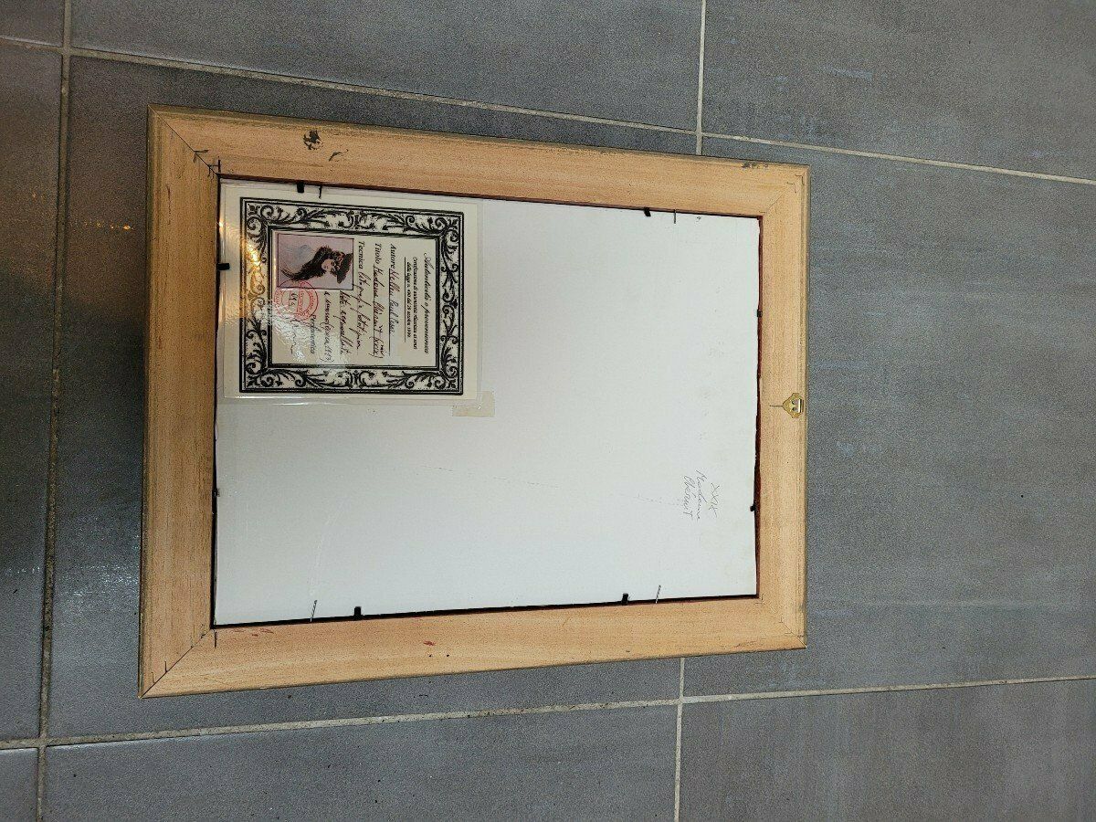 photo furniture Helleu, Watercolor Lithograph, Portrait Of Mme Chéruit, Early 20th Century