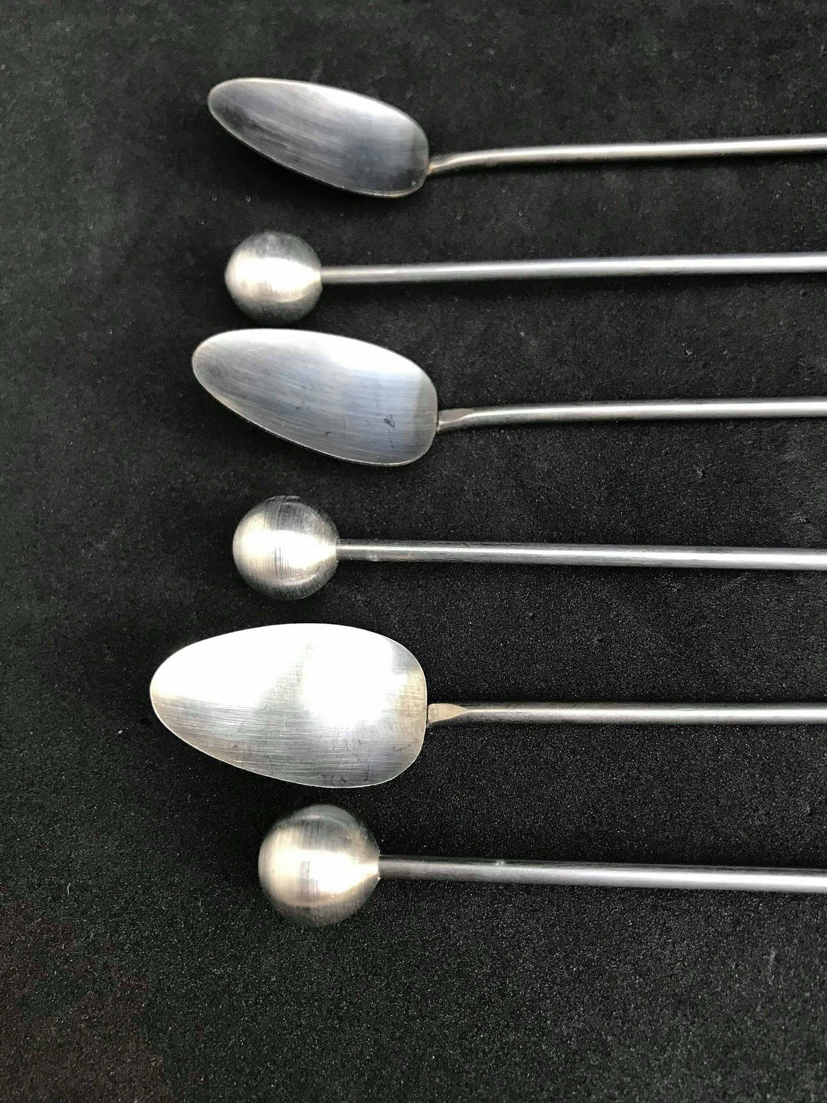 Drink Stirrers Cocktail Champagne Stirrers Sticks Set Of 6 Aluminium Spoons Bar Tools Bar Cart Accessories Bartender Mixing Tools Gift photo vinterior
