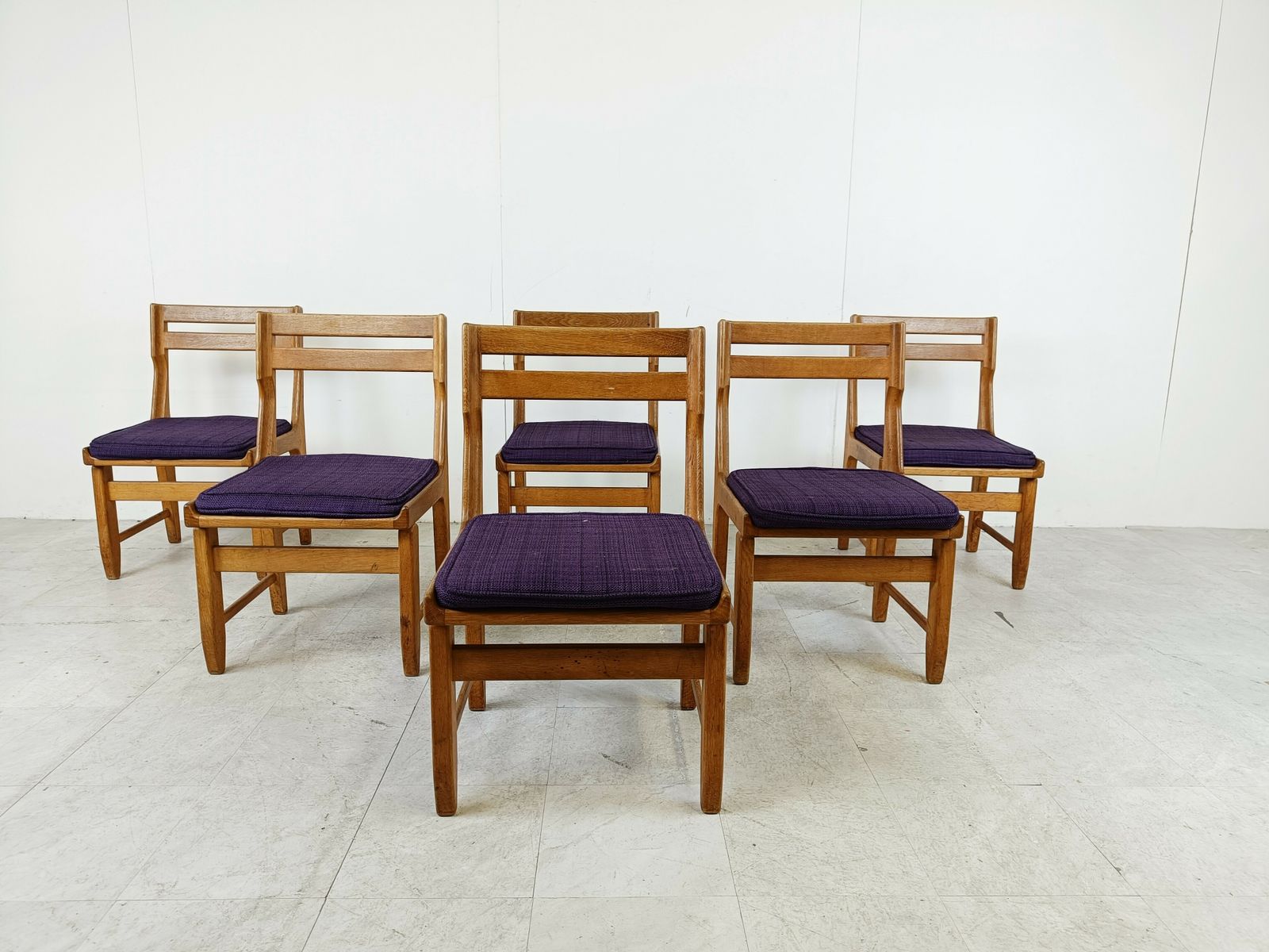 Raphael Chairs By Guillerme And Chambron For Votre Maison, Set Of 6 photo furniture
