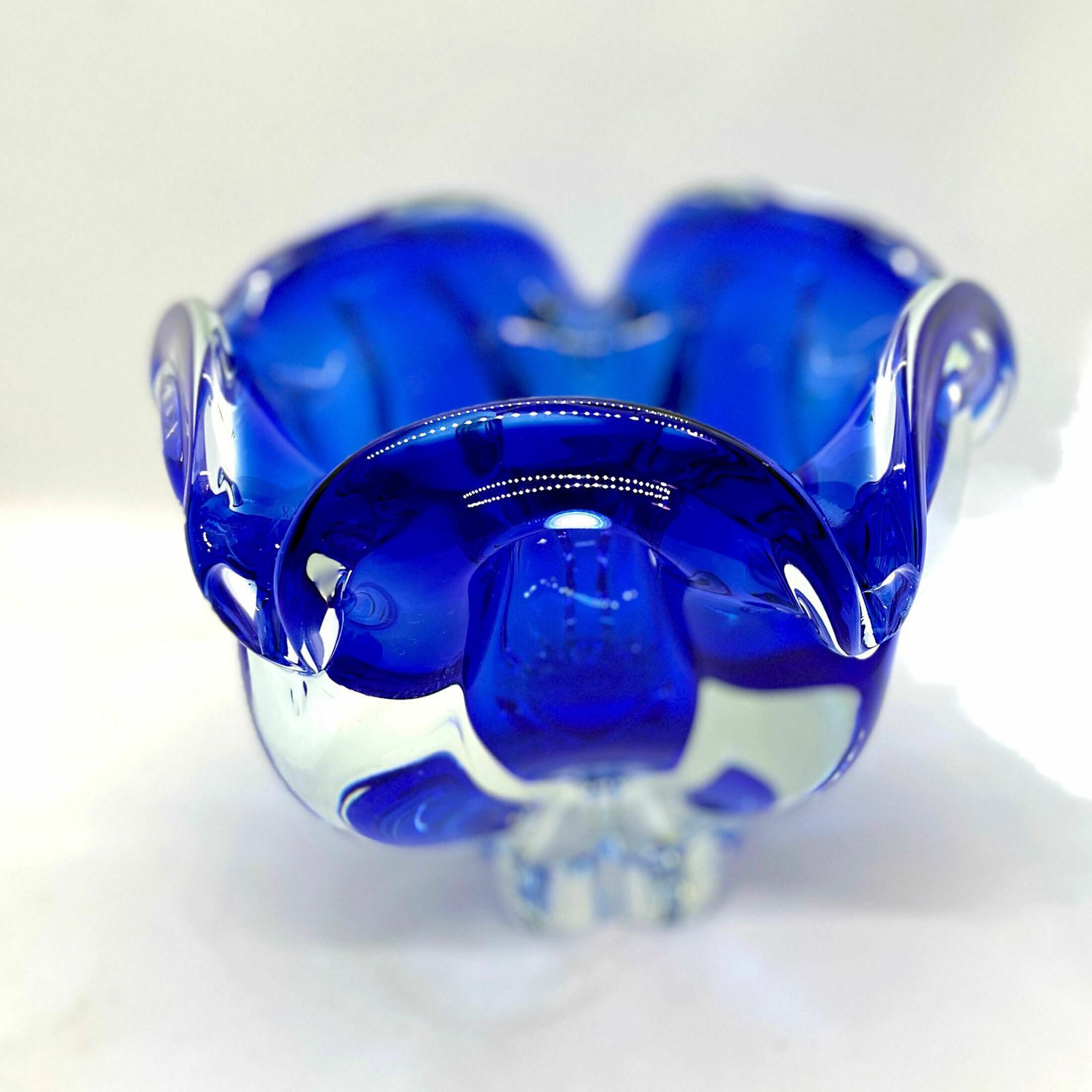 photo for sale Cobalt Bowl, Designed By J. Hospodka, Chribska Sklarna, Czechoslovakia, 1960s