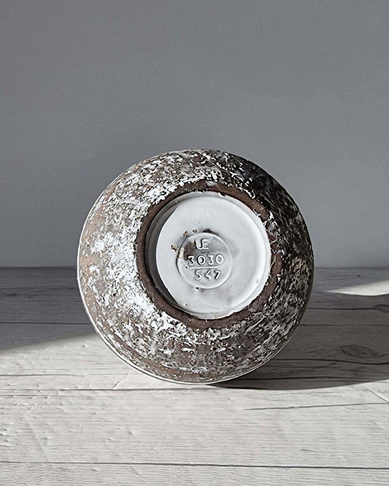 photo for sale Ingrid Atterberg For Upsala Ekeby, 1957 59 'Chamotte' Series Sculptural Modernist Vase, Sweden