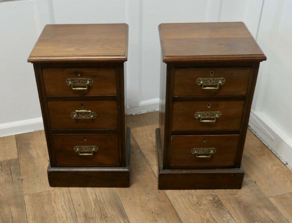 A Pair Of Small 4 Drawer Chest Of Drawers, Night Tables photo furniture