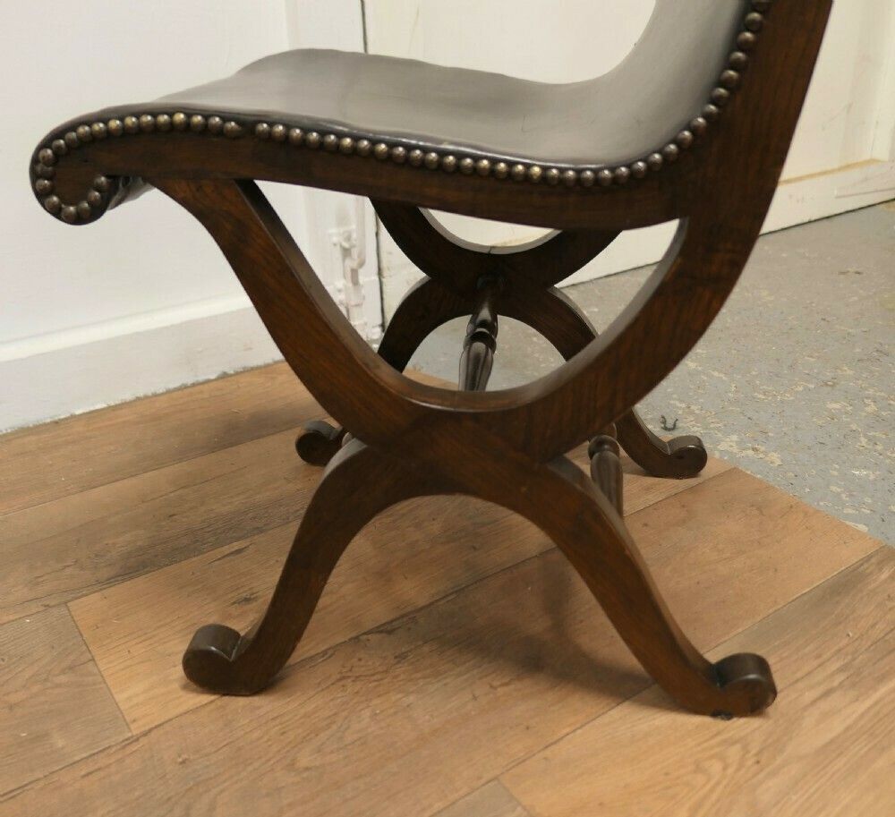 3 Matching Mid Century Leather And Oak Fireside Sling Chairs By Pierre Lottier photo buy