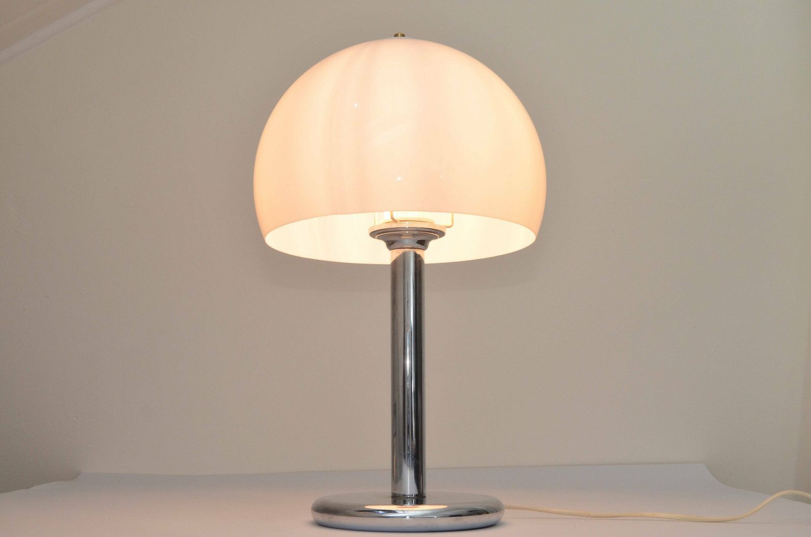 Vintage Mushroom Table Lamp In The Style Of Guzinni, Germany 1970s photo vintage